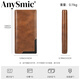 Anysmic High-End Light Luxury Brand-Tasche Herrenbeutel High-End Retro Herren Brieftasche vielseitiges Cowhide Langes Lederkarten Brieftasche Brieftasche schwarz 19.5*10