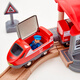 HAPE-Zug Zug Multifunktionssatz Set Holz Achterbahn Kinder Baby Jungen Mädchen Hochgeschwindigkeits-Eisenbahnspielzeug Multifunktionssatz Set