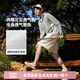 CAMEL凉感原纱防晒衣男女夏季2025新款冰感透气吸湿速干防晒服外套 M35BA30081 苍绿色/冰川灰 M