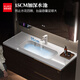 Gujia Home Badezimmerschrank mittelalterlicher Stil Keramik integriertes Becken Badezimmer Gesicht Waschbeckenschrank Kombination Waschbecken 6217