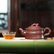 Hidden Pot World Yixing Purple Clay Pot Famous Handmade Original Mineral Tea Pot Household Tea Set Gift Set First-Class Bamboo Segment Pot Purple Clay