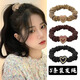 Jisenjia's new Korean style love hair rope for women to tie their hair with rubber bands, simple, highly elastic and durable hair rope that does not hurt the hair tie and hair accessories LL205-mixed color 5 pieces