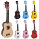 Ukulele de nivel de entrada Masculino y femenino Practice Piano de piano Piano Pequeño Guitarra Instrumento de regalo de alto valor Rojo de 21 pulgadas (piano individual, sin accesorios)