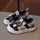 Lekali Boys Sandals Summer 2025 Новая детская обувь пляжная обувь средние большие детские не скользящие мальчики Baotou Sports Baby Black Size 32 [внутренняя длина 19,5 см]]