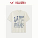 HOLLISTER25夏季新款美式复古情侣重磅棉质T恤男装女装KI323-5012 奶白色 M (180/100A)