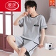 Langsha (Langsha) Summer Coton Pure Coton Chort à manches courtes Pyjamas Été Loose mince Deux pièces Carton Adolescent Cartoon Home Clothing H9928 (Court-trant à manches courtes) L (recommandé 100-120 Jin [Jin est égal à 0,5 kg]))