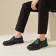 
Red Dragonfly Left Month Leather Shoes 25 Spring Soft Side Shoes Business Casual Shoes Cowhide Men's Shoes WTA15051 Black 39