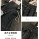 Schmale Version mit breitem Bein Jeans für Frauen in 2025 Frühlings- und Sommer-Design neuer und schlanker, vielseitiger gerader Hosen #9901 Zement Gray Regular 25 (70-80jin [Jin ist gleich 0,5 kg])