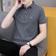 L Lilang's [Código de marca de marca] Summer Men's Business Niu Head Head Shirt Color sólido Camiseta de manga corta White 682 Modelo L 100-120Jin [Jin iguala 0.5 kg]