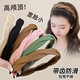 Shenglan headband women's high headband new simple face wash non-slip headband going out women's high-end headband braided headwear coffee color
