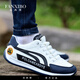 Fan Xibo Brand Shops Breathable and Odor a prueba de olores para zapatos deportivos para hombres 2025 Nuevo lienzo versátile de una sola suela zapatos de conducción de suela AW9902 Capa de una sola capa de tela blanca 38 (240 mm) Código estándar