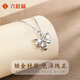 LIU GUI FU JEWELRY necklace 2025 new style girls pt950 platinum bow pendant commemorative birthday gift practical for girlfriend 3.09g platinum bow pendant