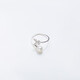 The lowest butterfly ring in the whole network S925 silver freshwater pearl 7-8MM exquisite gift box freshwater pearl 7-8MM S925 silver butterfly ring