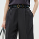 
LESS Fashionable Casual Mid-Pants 2P4E12370zx Black S