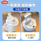 膳魔师（THERMOS）可爱幽灵保温杯高颜值学生不锈钢便携新款双饮咖啡男女吸管水杯子 BXAB13795幽灵粉+配挂绳 陶瓷内胆