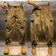 Woodpecker (TUCANO) American retro all-match overalls for men spring and autumn new khaki small-footed harem pants men's loose casual pants khaki (belt) M recommended 100-120Jin Jin equals 0.5 kg