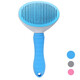New pet comb for cats and dogs, one-click hair removal, beauty opening, automatic hair removal, stainless steel needle brush, gray opp bag