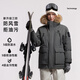 Camel down jacket new winter style for men and women, three-proof, thickened and warm, large fur collar jacket