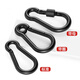 Gold super black 304 stainless steel spring buckle carabiner safety buckle key chain gourd buckle nut belt ring buckle dog chain buckle M5 (2 pieces) standard type