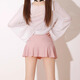 Chongqing Dingfu swimsuit women's conservative three-piece split long-sleeved blouse skirt style sun protection to cover the flesh and slimming hot spring vacation conservative pink 80-120
