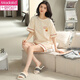 
Modal 2025 new pajamas for women's summer pure cotton shorts shorts spring and autumn summer style can be worn outside home clothing suit ZH-9856# shorts M (80-100Jin[Jin equals 0.5 kg])