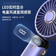 Impulse Handheld USB Small Fan Rechargeable Mini Portable Student Dormitory Home Silent High Wind White - Five-speed 90-degree fold + aromatherapy + lanyard + data cable