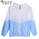 Woodpecker sunscreen clothes for women 2025 spring and autumn summer new Korean thin ins jacket for women loose sunscreen clothes light purple S recommended 98 Jin [Jin equals 0.5 kg] below