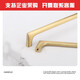 XMSJ Custom Hersteller Direktverkäufe gebürstete Gold Messing Griff Doppel-Loch-Garderobe Schrank Tür Schubladen Schrank Kupfergriff Kupfer MH6624-192 Loch