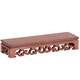 Poulet wenge bois rectangulaire base en bois massif artisanat artisanat étrange jade jade encens brûleur bascule rectangulaire herbe dragon 12595