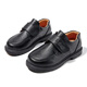 Balachi Boys Classic College Style Black Leather Shoes Boys Spring and Autumn Performance Shoes Soft Sole Shoes BL3355 Black 39