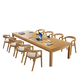 Xinjing solid wood desk long conference table living room large table desk learning writing library desk 2.0 meters