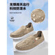 Katile Crocodile Canvas Shoes Men's Men's 2025 Новая летняя воздухопроницаемая повседневная мягкая подошва мужская обувь ленивая старая пекинская одежда