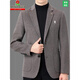 MONTAGUT wool single suit new middle-aged men's top business casual one-piece solid color dad suit jacket 3291 style dark gray S 165