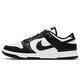 耐克（NIKE）官方男鞋25夏季新款运动鞋 DUNK LOW复古板鞋胶底低帮轻便休闲鞋 黑色白DD1391-100 42.5