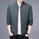 ZGA HaiLan Home same spring and autumn middle-aged men's jacket daddy's thin casual navy_ww_9905_[Send cotton socks] M 170-