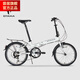 SMVP Japan imported full carbon fiber ultra-light bicycle OYAMA aluminum alloy folding bicycle 20 inches 6-speed white Shimano variable speed 6-speed 5 years 20 inches