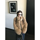 COCO LIMITED fur Rich family daughter Finnish SAGA whole fox fur frost color smudged fur coat amber brown M
