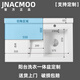 
XMSJ Integrated Basin Artificial Quartz Stone Customized Angle Cutting Basin with Washboard Balcony Sink Machine Basin Non-standard Special-shaped Sink Machine Basin No Rubber Left Basin 13575 Send to Water