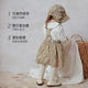 Babylove Baby Girl Strap Falda Spring and Autumn Falda francesa Cotton Baby Suting Falda Floral Fairy Tale