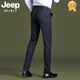 Jeep Spirit Jeep Strangement à rayures 2025 Nouveau pantalon de drapage élastique droit slim Business mince d'été et décontracté 9901-pure-pure-été mince xl (180) 34 deux pieds sept