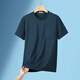 
GY Yageol [7A] Middle-aged men's round neck short-sleeved T-shirt for men's summer dad wear cool breathable top 688 meters gray M Recommended 80-110Jin [Jin equals 0.5 kg]