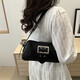 Shoulder bag 2025 spring and summer new style fashionable high-value armpit bag temperament small square bag 6247 black