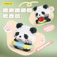 MPPMCK Giant Panda Blume winzige Partikel Bausteine für Jungen und Mädchen versammeln Rätsel Spielzeug Ornamente Kindertag Geschenk (W1421) WeihnachtS Schneemann Hütte 900 Stück Lichter