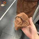 耐克（NIKE）裤子女裤2025春季新款运动裤摇粒绒保暖休闲裤防风收口宽松卫裤 HQ4877-259惊喜可可色 摇粒绒 XL