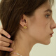 Arsis free matching three-ring small earrings original design earrings and earrings for girls as birthday gifts for girlfriends