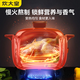 Chuidahuang large-capacity casserole stew pot household high-temperature resistant clay pot open flame gas clay pot porridge pot stone pot free 1.1L orange lid casserole 3.3L