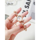 Colevkie Watch Official 2025 New Watch for Women étudiantes et femmes Niche Luxury Luxury Women's Watch 9215 Rose Shell White Diamond [+ Boîte-cadeau + Bracelet +