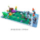 Pflanze vs. Zombie-Spielzeug Full Gift Box Kindergesetz Jungen Ejektable Puppenabbildung Modell 2 686-224 Erbsen Pneumatische Kanonendunder Dragon Gras Zombie 6-teilige Set