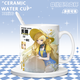 Nid Summer Battle Brandt Phoebe Canterella Zanne trajes de baño periférico taza de cerámica de cerámica de anime [taza única blanca] tj4877 exquisito [muk] + cuchara + tapa de taza + tapa + tapa