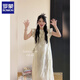 Romons neues Kleid für Sommerfrauen 2025 Neues chinesisches Jacquard Stickerei Design Nische sanftes Temperament Xiaofei off-weiß L 110-125jin [Jin ist 0,5 kg]